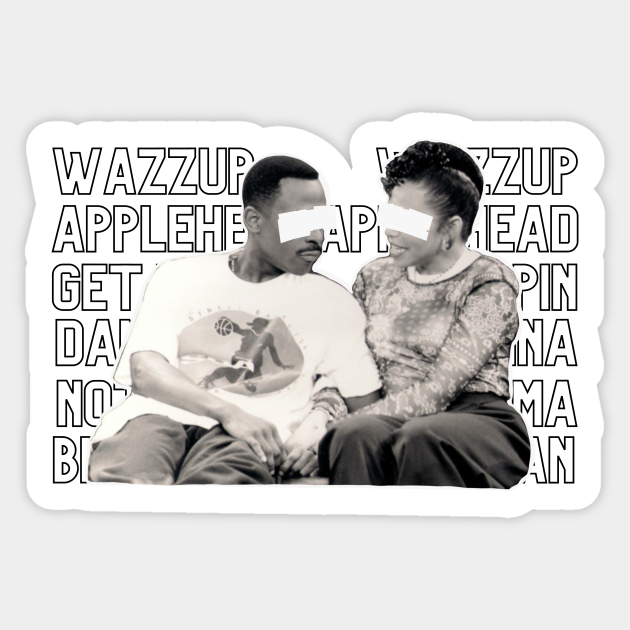 Martin And Gina Wazzup Damn Gina 90s Tv Sitcom Martin Lawrence Sticker Teepublic 